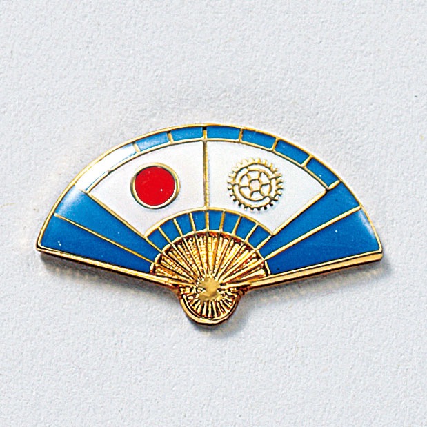 海外土産バッジ(扇)