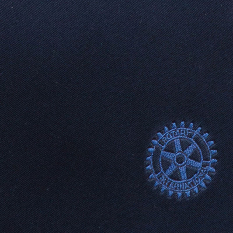 正絹ネクタイ　ソリッド（ネイビー）