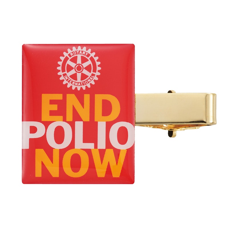 END POLIO NOW バッジ（クリップ式）