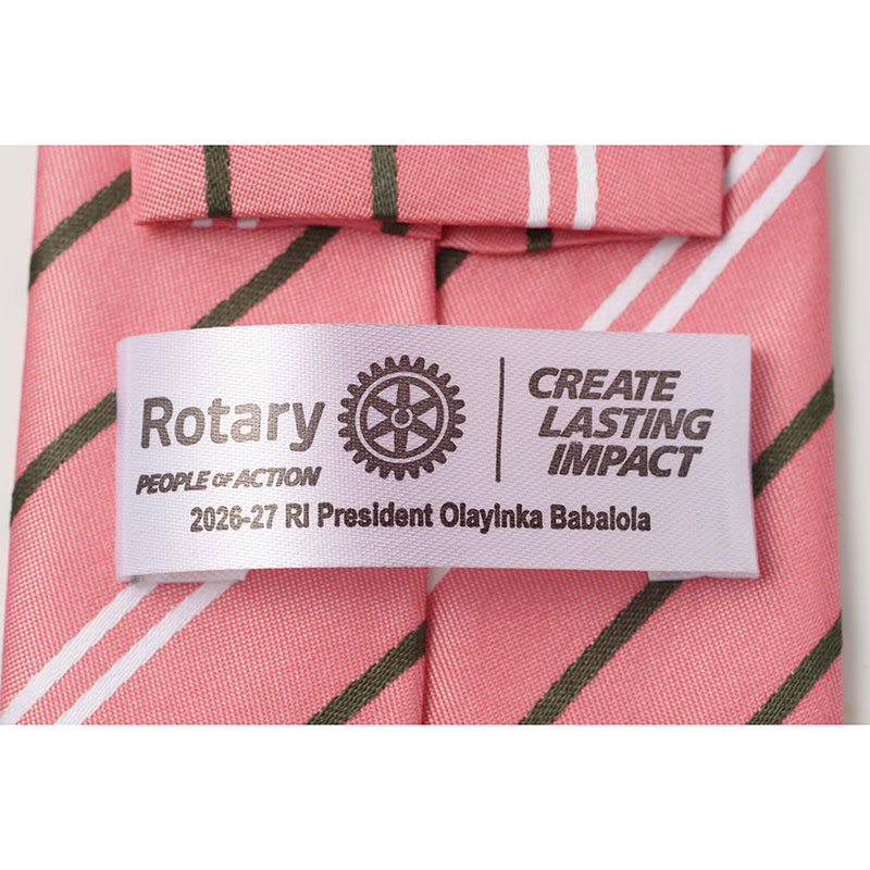 2026-27年RI会長メッセージ入り シルクネクタイ