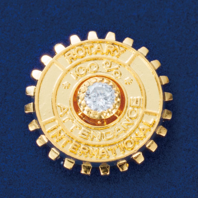 アテンダンス章・ダイヤ(0.06ct)入り（年数なし）