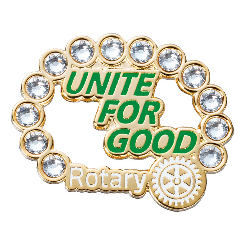 2025-26年RI会長メッセージ入り ブローチ(マグネット式）