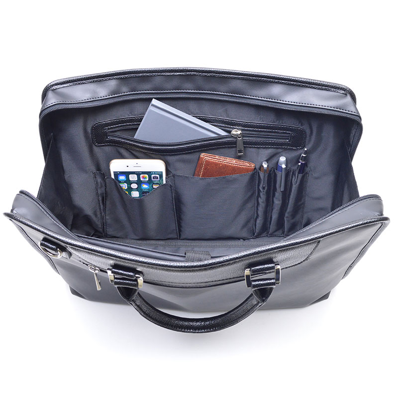 フチ巻大割れビジネスバッグ