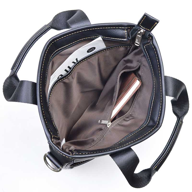 ソフト合皮ショルダーバッグ