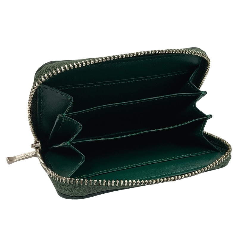 ラウンドファスナー牛革小銭入れ