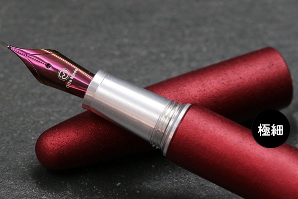 【新品】大分県の職人コラボ　スターダスト万年筆　紫鉱 パープルレッド STARDUST 万年筆・ 紫鉱 Fountain Pen | ワンチャーペン Wancher