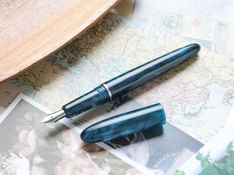 【ワンチャー万年筆】MOFU　F（細字）（青：ブルーベリー）