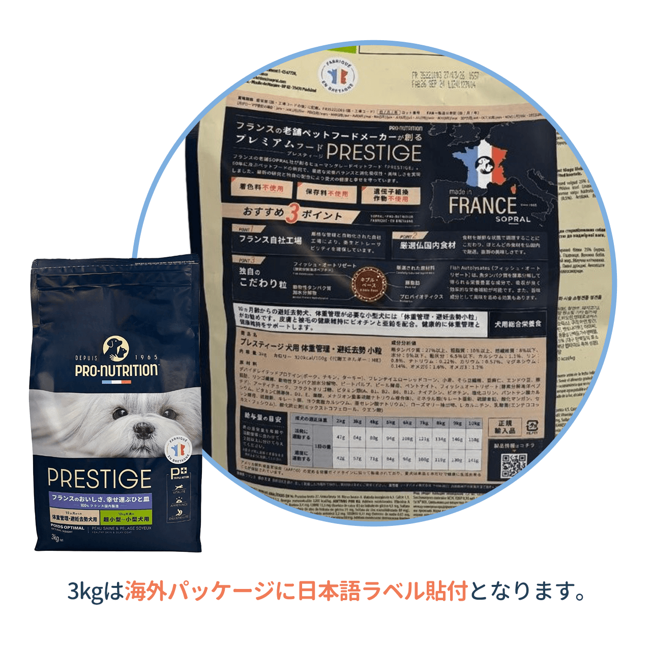 プレスティージ 成犬用ドッグフード 体重管理・避妊去勢 小粒