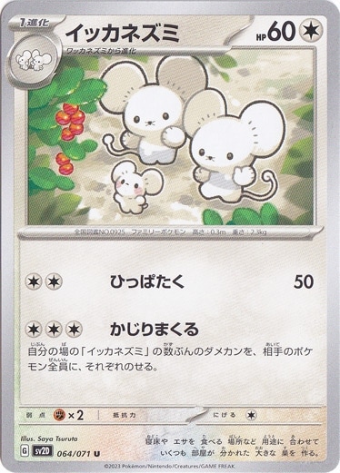 ポケモンカード ブースター　イッカネズミ　PSA10 PSA10】イッカネズミ(AR){無}〈081/071〉[SV2D] – 晴れる屋2