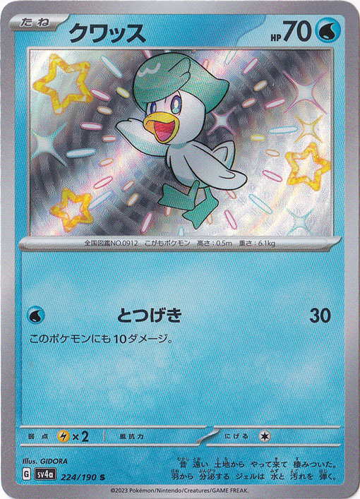 【プレイ用】クワッス S 224/190