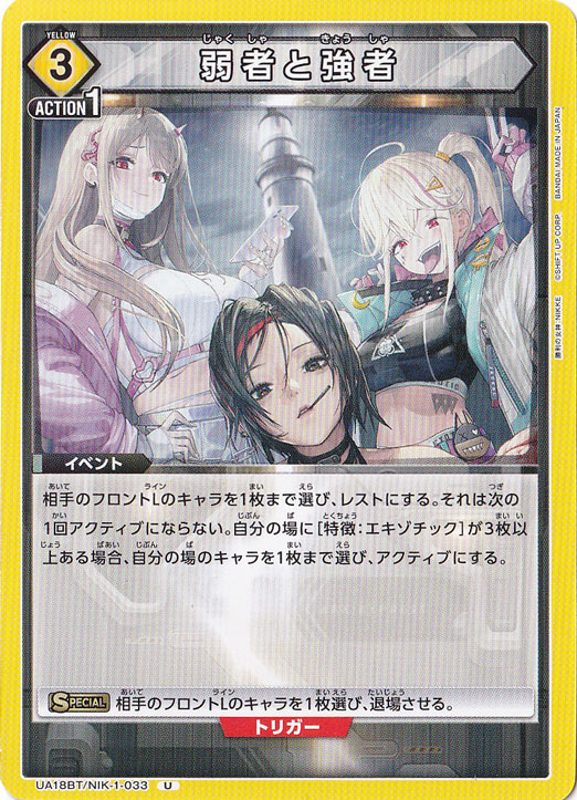 弱者と強者 U NIK-1-033