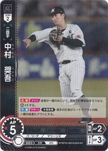 中村　奨吾 ［二塁手］ PBP02-M04 R