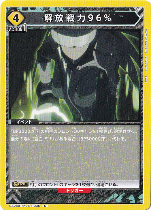 解放戦力96％ U KJ8-1-035