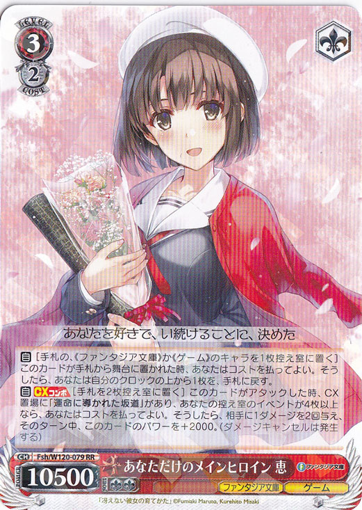 あなただけのメインヒロイン 恵 【Fsh】 W120-079 RR