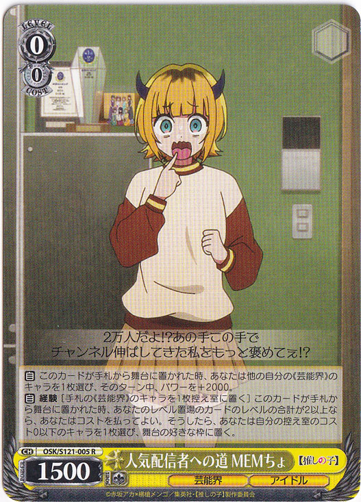 人気配信者への道 MEMちょ 【OSK】 S121-005 R