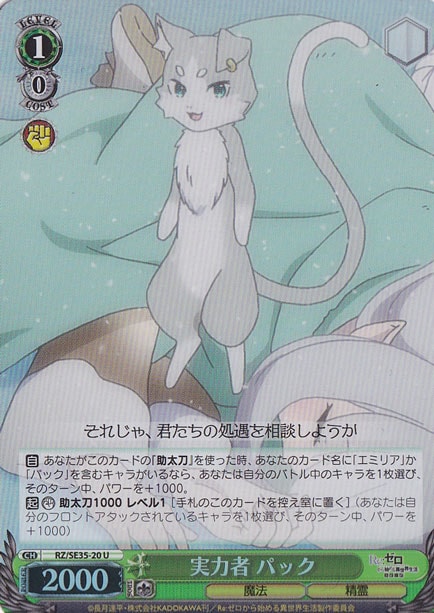 【プレイ用】実力者 パック（ホイル） 【RZ】 SE35-20 U