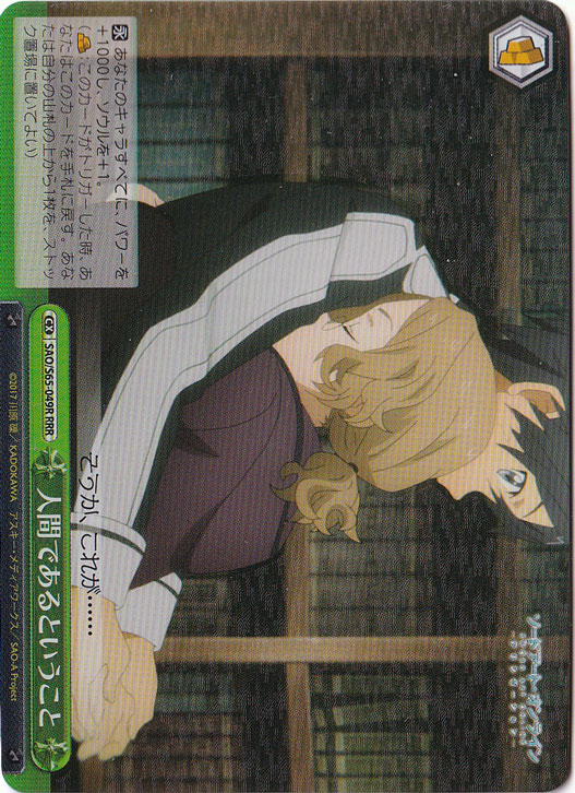 【プレイ用】　人間であるということ 【SAO】 S65-049R RRR
