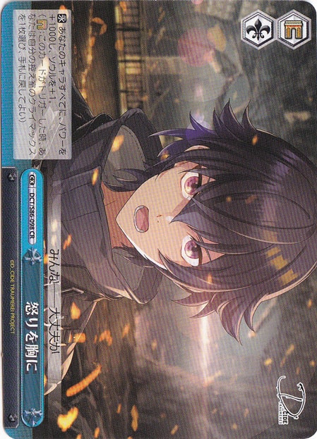 【プレイ用】　怒りを胸に 【DCT】 S86-098 CR