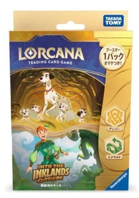 ☆特価中☆　ディズニー・ロルカナ・ＴＣＧ　日本語版　構築済みデッキ INTO THE INKLANDS　インクランド探訪　アンバー・エメラルド