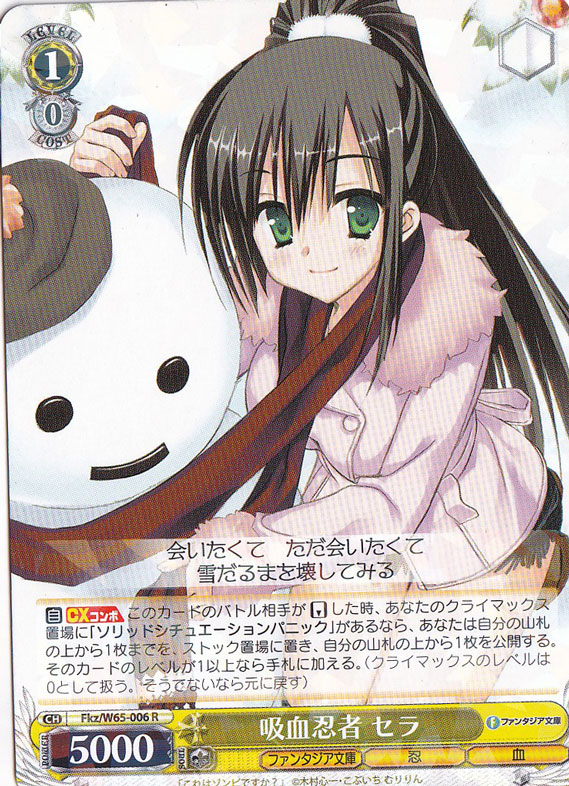 吸血忍者 セラ 【Fkz】 W65-006 R