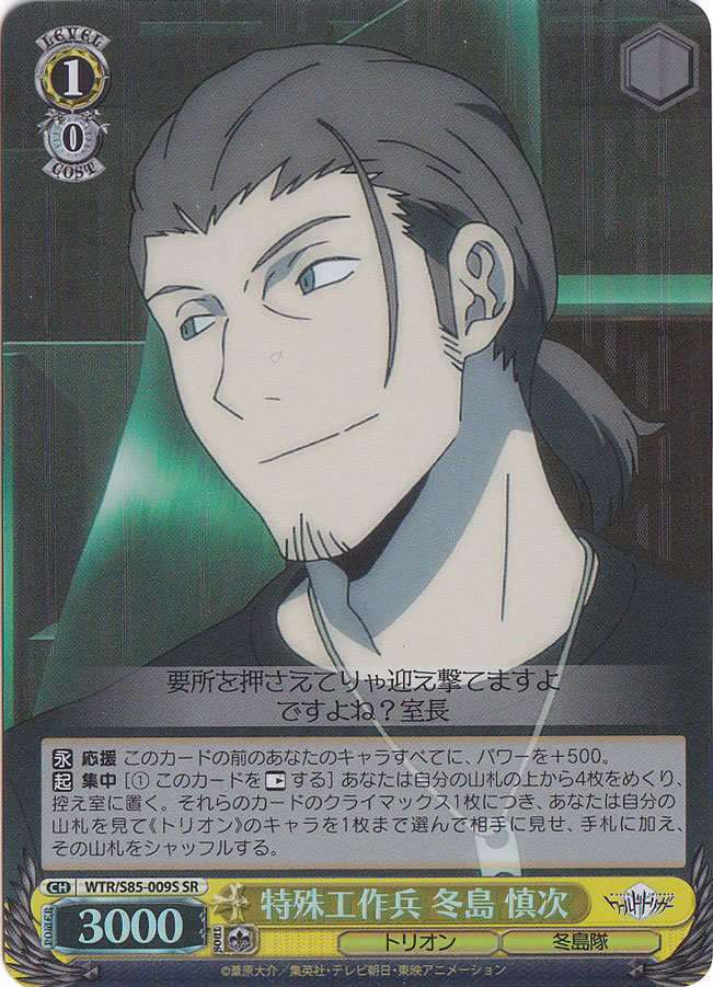 特殊工作兵 冬島 慎次 【WTR】 S85-009S SR