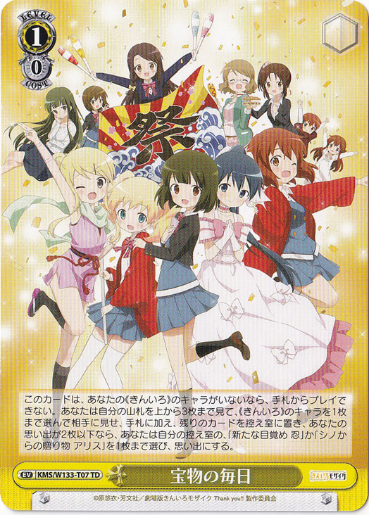 宝物の毎日 【KMS】 W133-T07 TD