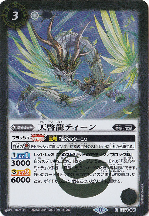天啓龍ティーン 【R】 BS74-041
