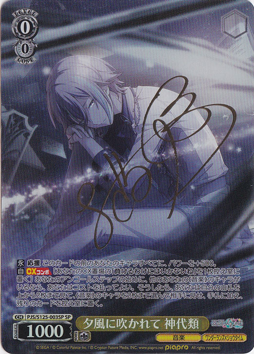 【微細な白カケあり】夕風に吹かれて 神代類 【PJS】 S125-003SP SP