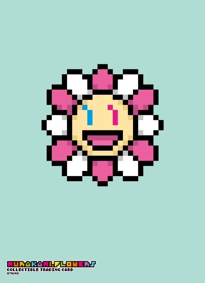 ☆特価中☆　Murakami.Flowersトレカスリーブ  「笑顔の女の子」ドットフラワーver.