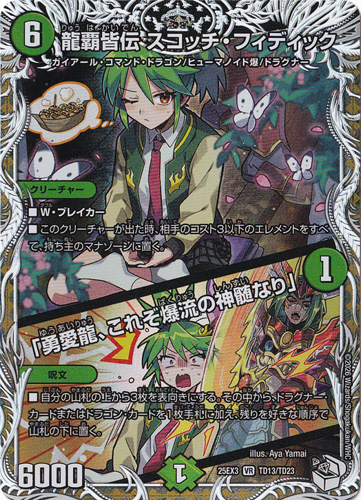 龍覇皆伝 スコッチ・フィディック / 「勇愛龍、これぞ爆流の神髄なり」 [25EX3] VR TD13/TD23