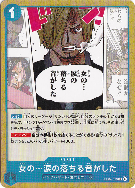 【プレイ用】女の…涙の落ちる音がした C EB04-029