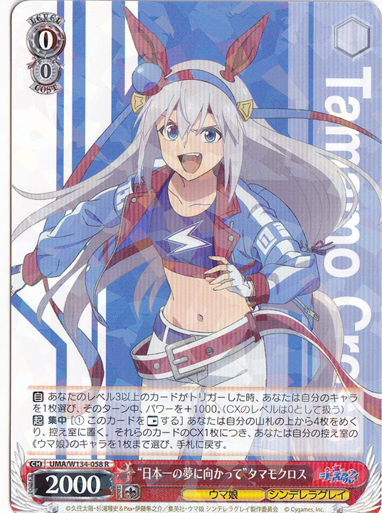 “日本一の夢に向かって”タマモクロス 【UMA】 W134-058 R