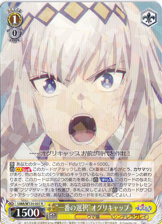 ☆特価中☆“一番の選択”オグリキャップ 【UMA】 W134-007 R