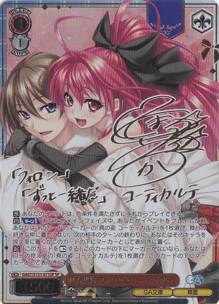 独占契約 フォロン＆コーティカルテ 【GA07】 S131-073SP SP