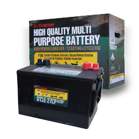 G&Yu製 【G'CLE27CP】ディープサイクルバッテリー 車中泊・キャンプ