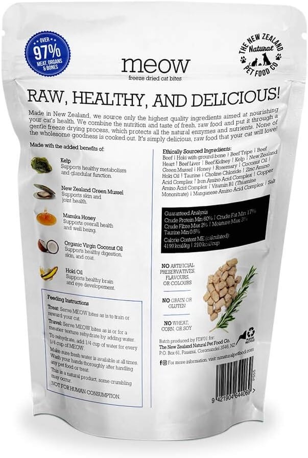 ミャウ フリーズドライ キャットフード ビーフ＆ホキ 全猫種 全年齢用 猫用品,キャットフード,フリーズドライ PETMALL