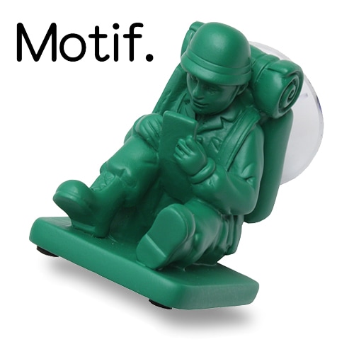 Motif グリーンアーミーメン スマホスタンド ミニ , 【モチーフ GREEN ARMY MEN SMART PHONE STAND  MINI】メンズ レディース キッズ ミリタリー アウトドア カジュアル インテリア 文房具 雑貨 スマートフォン 兵士 レジン製 OUTLET ...