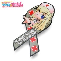 PIXEL MARITAN MAGNET / THE FASTER WE COME 【ぴくせる☆まりたん 魔法の海兵隊員 リボン型 ナース マグネット】アームズ・マガジン 軍隊スラング
