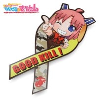 PIXEL MARITAN MAGNET / GOOD KILL !  【ぴくせる☆まりたん 魔法の海兵隊員 リボン型 マグネット】アームズ・マガジン 軍隊スラング