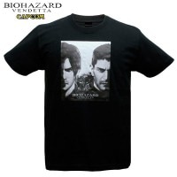 BIOHAZARD VENDETTA クリス&レオン Tシャツ【バイオハザード ヴェンデッタ CHRIS＆LEON Tee】resident evil 生化危机 CAPCOM カプコン ゲーム メンズ