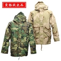 ��ʪ������ US ECWCS �����ƥå����ѡ���/1st Gen<br>���Ʒ� GORE-TEX PARKA�ۥ�� �ߥ꥿�꡼ �����ȥɥ� woodland ���åɥ��� �����ѡ�