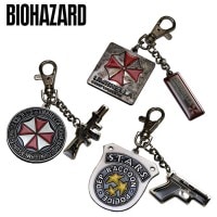 BIOHAZARD RE:3 メタルキーホルダー 【バイオハザード KEYHOLDER】STARS UBCS UMBRELLA 生化危机 CAPCOM カプコン ゲーム ロゴ ミリタリー カジュアル 