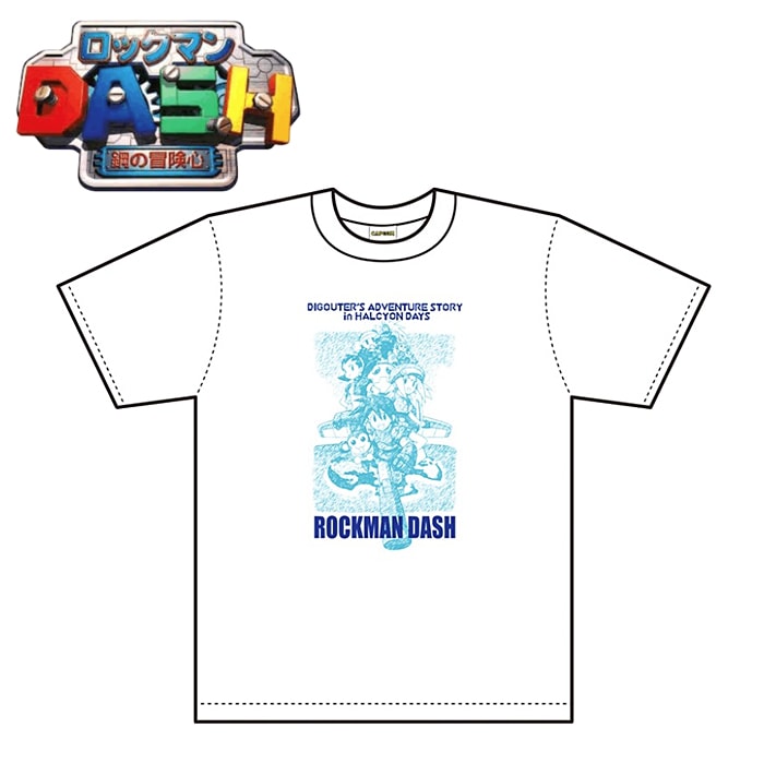 ロックマンdash ｔシャツ Br Rockman Dash T Shirts メンズ レディース ミリタリー カジュアル Capcom カプコン ゲーム キャラクター Tシャツ コットン トップス プリント カットソー Outlet 通販 Rockman ファントム通信販売