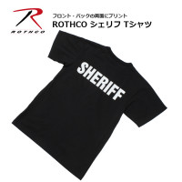 ROTHCO ������� T�����<br>�ڥ����� Sheriff Tee�ۥߥ꥿�꡼ ���Х� �����ȥɥ� �����奢�� �ץ��� ���롼�ͥå� Ⱦµ ���åȥ� �֥�å� ��� ������ �ӡ��� ����ʡ� �ȥåץ� ���ȥ꡼�� �ݰ´�