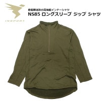 INSPORT NS85 󥰥꡼ å <br>ڥ󥹥ݡ Long Sleeve ZIP Teeۥ ߥ꥿꡼ ȥɥ Х Х ġ  л Ĺµʡ ȥåץ  ̵  ݥꥨƥ ʥ POLATEC åѡ OUTLET