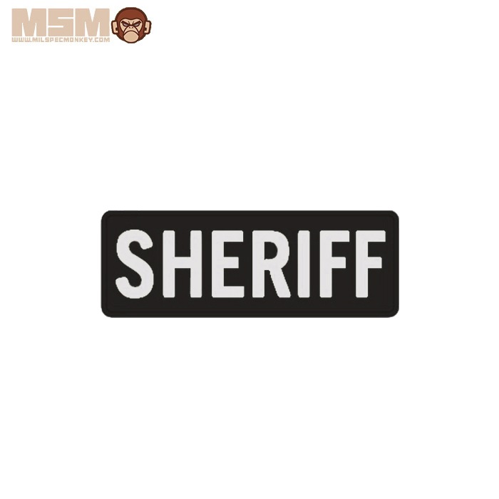 g*f様 実物　sheriffパッチ SHERIFF 6x3 PVC Patch