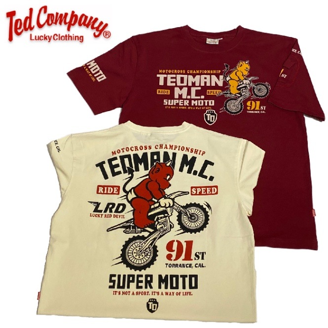 ティート　teat　チョップマン TEDMAN TDSS-562 SUPER MOTO TEE<br>【テッドマン スーパーモト T
