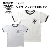 HOUSTON 22207 󥬡ץ ȾµT<br>ڥҥ塼ȥ 22207 RINGER PRINT S/S TEEۥ ǥ ߥ꥿꡼ ȥɥ 奢 T  ǥ꡼桼 ʻȤ åȥ 󥬡T