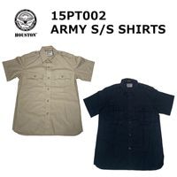 HOUSTON 15PT002 ARMY S/S SHIRT<br>ڥҥ塼ȥ ߡ Ⱦµġ<br>  ߥ꥿꡼ ȥɥ 奢 ߥ꥿꡼ ݡå Ⱦµ ҥ塼ȥ ץꥫ 