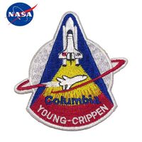 NASA PATCH  Columbia STS-1<br>ڥʥ ѥå ӥ STS-1<br> ߥ꥿꡼ ȥɥ 奢 Х ɽ åڥ ѥåѥͥ ٥륯   ץ